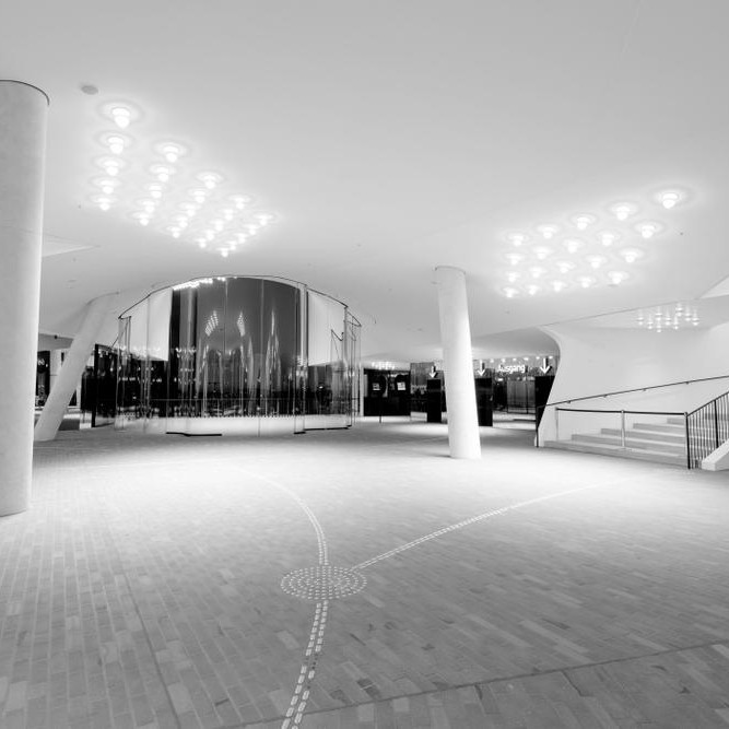 Die Plaza der Elbphilharmonie